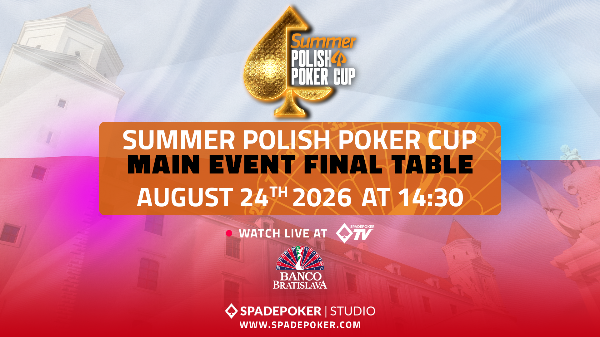 LIVE: Summer Polish Poker Cup Main Event (Final table) | SpadePoker Studio